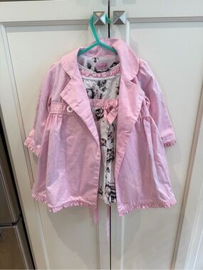 Camilla 18m Pink Floral Lined Coat and matching dress
